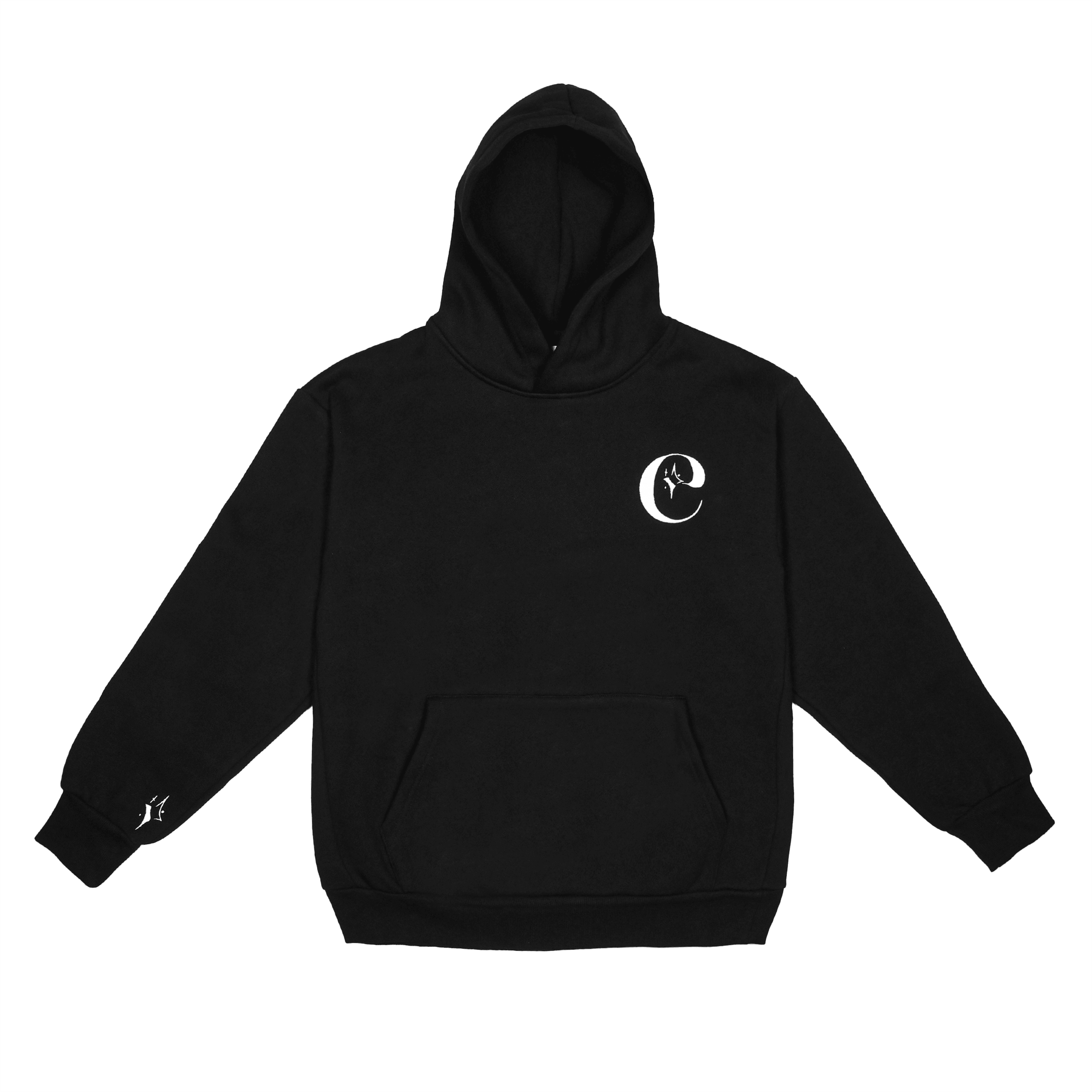 Unravel Heavyweight Black Hoodie